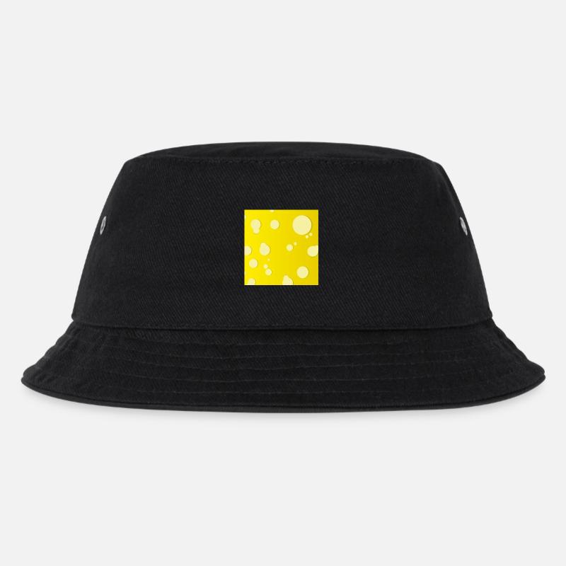 Cheese square - Kids’ Bucket Hat - black