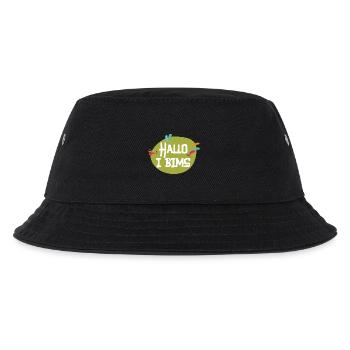 Hallo i bims - Kinder Bucket Hat - Schwarz - Vorne