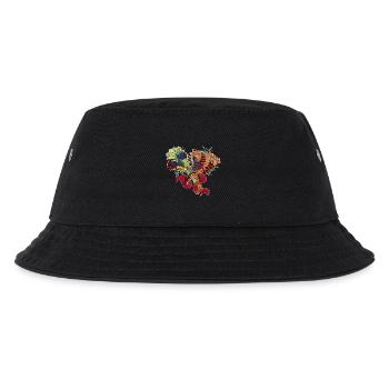 floral spine (bis) - Kids’ Bucket Hat - black - Front