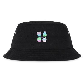 Süße Cupcakes - Kinder Bucket Hat - Schwarz - Vorne