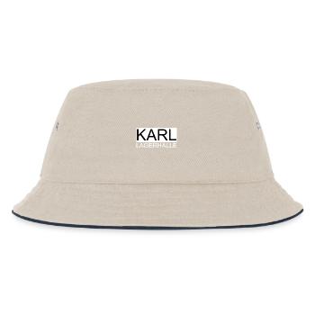 Karl Lagerhalle - Funny Shirt - Kinder Bucket Hat - Natur/Navy - Vorne