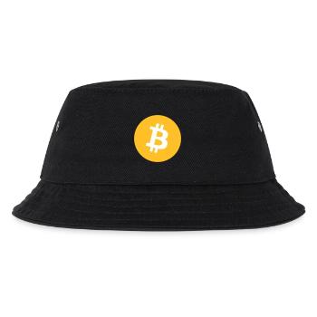 Kleidung und Accessoires mit kleinem Bitcoin-Logo - Kinder Bucket Hat - Schwarz - Vorne