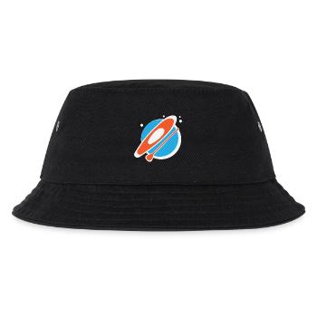 Orange Ruderboot Geschenkidee - Kinder Bucket Hat - Schwarz - Vorne