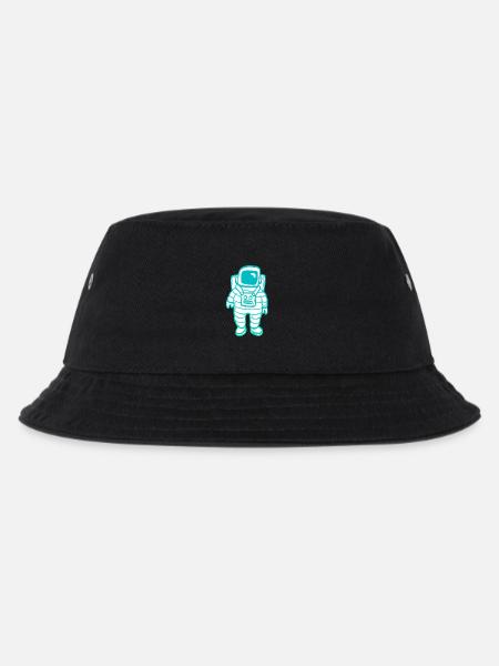 Astronaut Clipart - Kinder Bucket Hat - Schwarz