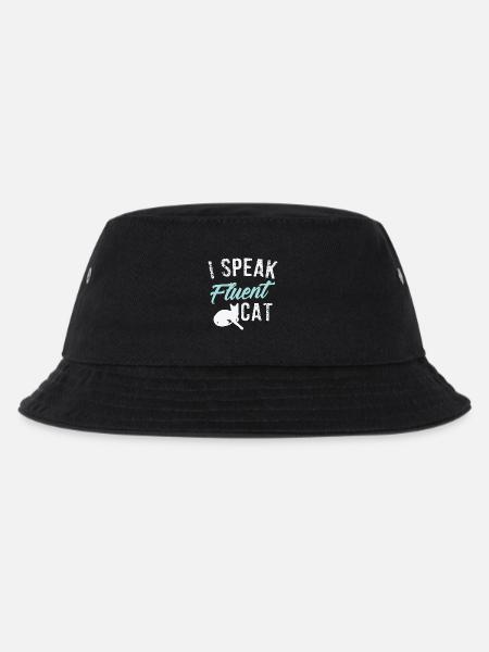 Lustige Katze - Kinder Bucket Hat - Schwarz