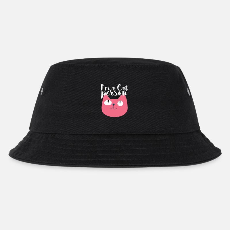 Lustige Katze - Kinder Bucket Hat - Schwarz