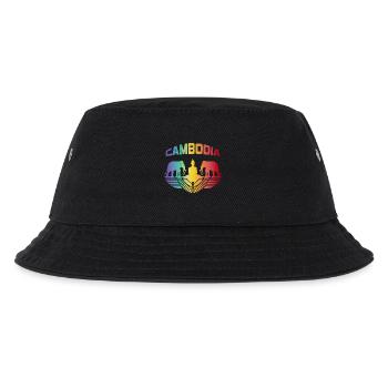 Cambodia Elephant with Buddha / Gift - Kids’ Bucket Hat - black - Front