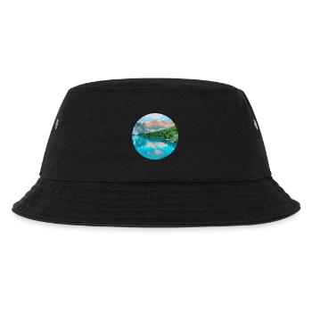 Berge und See - Kinder Bucket Hat - Schwarz - Vorne