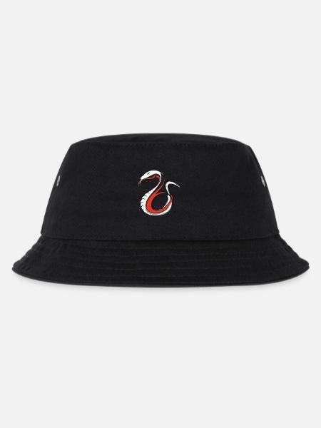 Weiße - rote giftige Schlange Geschenk - Kinder Bucket Hat - Schwarz