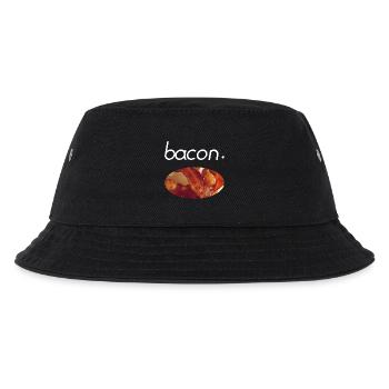 Bacon Foodie Foodlover Essen Geschenk Geschenkidee - Kinder Bucket Hat - Schwarz - Vorne
