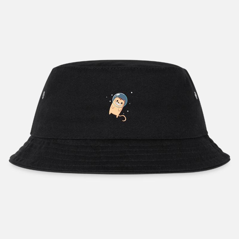Cat - Outer Space - Kitten - Outer Space - Kids’ Bucket Hat - black