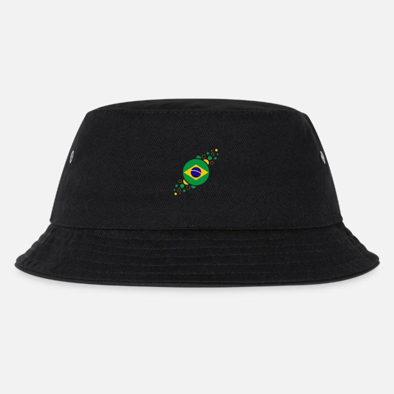 Brasilien wm - Kinder Bucket Hat - Schwarz