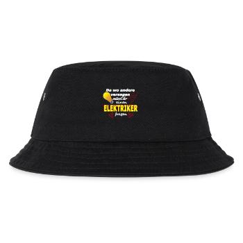 ELEKTRIKER - Kinder Bucket Hat - Schwarz - Vorne