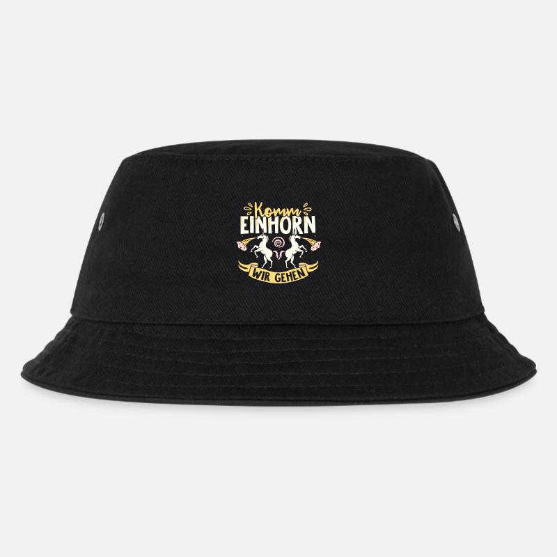 Wir gehen! - Kinder Bucket Hat - Schwarz