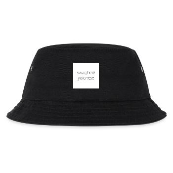 Swaghetti Yolonese! Weiß Karo Geschenk Idee - Kinder Bucket Hat - Schwarz - Vorne