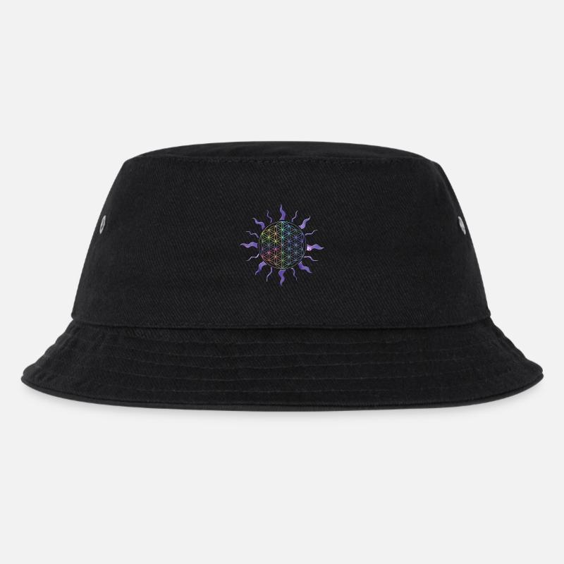 Fleur de vie Sun Mandala Rainbow - Bob Enfant - noir