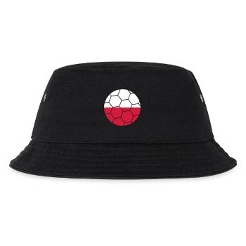 Drapeau de la Pologne Pologne Rond Football Motif - Bob Enfant - noir - Devant