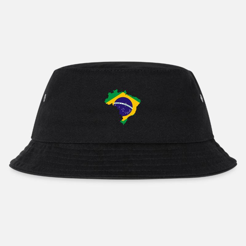 BRASILIEN - Kinder Bucket Hat - Schwarz
