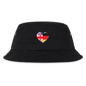 Coeur drapeau Angleterre Allemagne allemand cadeau - Bob Enfant - noir - Devant