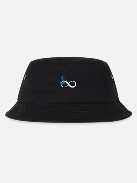 Infinity anchor - Kinder Bucket Hat - Schwarz