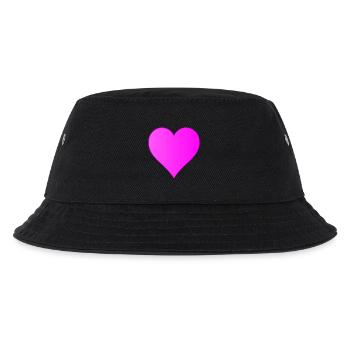 Pink Heart - pinkes Herz - Kids’ Bucket Hat - black - Front
