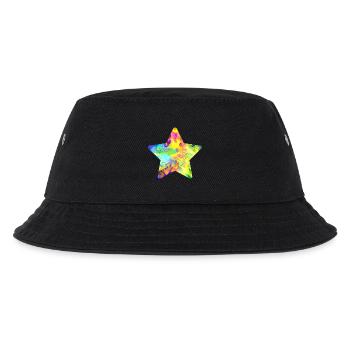 star - Kids’ Bucket Hat - black - Front