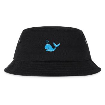 whale - Kids’ Bucket Hat - black - Front