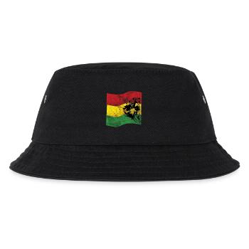 Lion Reggae Flag - Kids’ Bucket Hat - black - Front