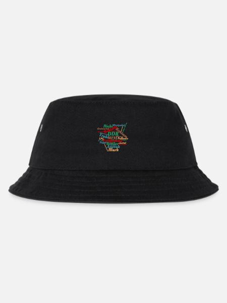 DDR Ostalgie Wörtersammlung - Kinder Bucket Hat - Schwarz