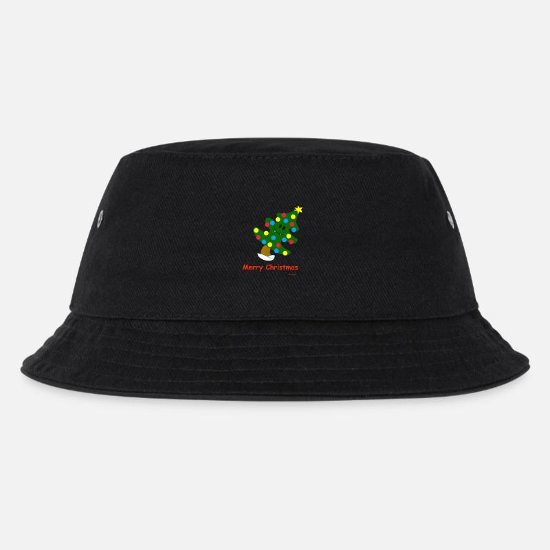 Christmas Tree / Christmas Tree - Kids’ Bucket Hat - black