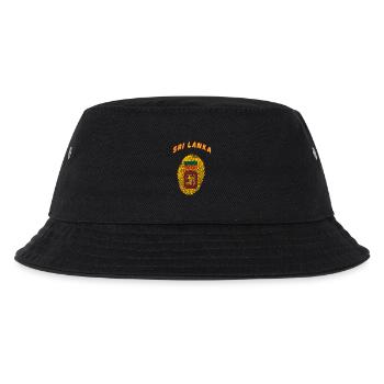 Sri Lanka Asien Land Fingerabdruck Geschenk - Kinder Bucket Hat - Schwarz - Vorne