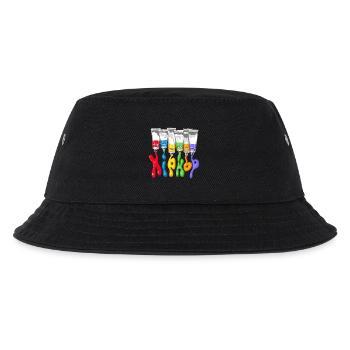 Hip Hop Rohre - Kinder Bucket Hat - Schwarz - Vorne