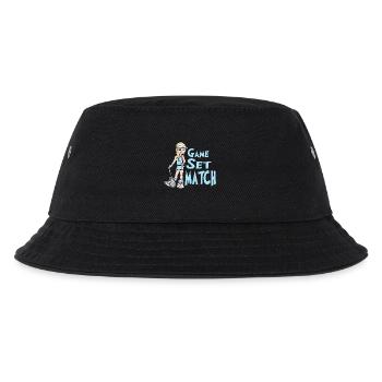 Tennis - Kinder Bucket Hat - Schwarz - Vorne