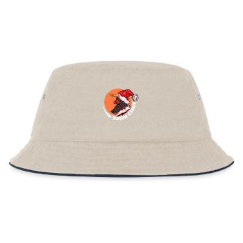 Böser Weihnachtsmann Satan Claus Santa Weihnachten - Kinder Bucket Hat - Natur/Navy - Vorne
