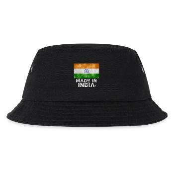 Made in India Flag Stencil Tee - Kids’ Bucket Hat - black - Front