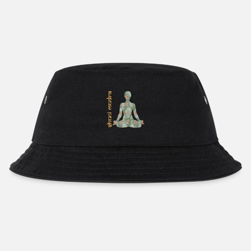 yoga 15 shuni mudra e 211 - Kinder Bucket Hat - Schwarz