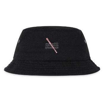 flöte mit noten zauberflöte e 228 - Kinder Bucket Hat - Schwarz - Vorne
