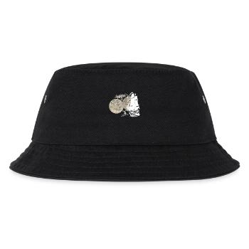 Schiff Weltkarte - Kinder Bucket Hat - Schwarz - Vorne