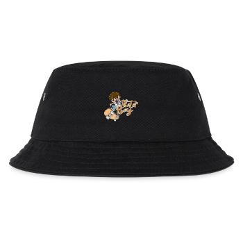 Skateboard - Kinder Bucket Hat - Schwarz - Vorne