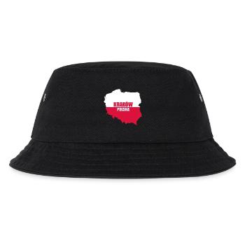 Polska Krakau Kraków Polen Geschenk Krakow - Kinder Bucket Hat - Schwarz - Vorne