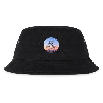 Tetrahedron circles - Kids’ Bucket Hat - black - Front