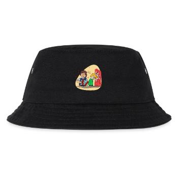 Ziehharmonika Akkordeon Lustig Cartoon Comic Musik - Kinder Bucket Hat - Schwarz - Vorne