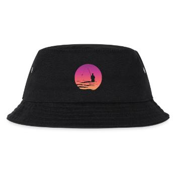 Pêcheur pêcheur lac symbole lune mer Illustration - Bob Enfant - noir - Devant