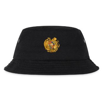 Wappen Armenien Wappen Armenien Blason Emblem - Kinder Bucket Hat - Schwarz - Vorne