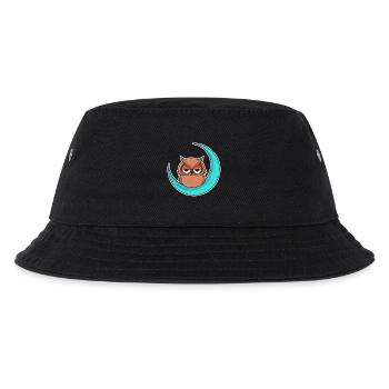 Owl owl moon - design - Kids’ Bucket Hat - black - Front