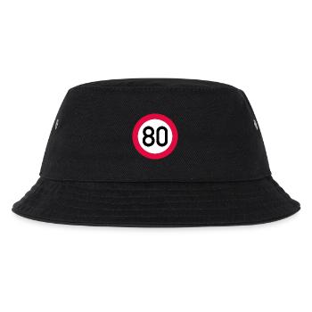 80 ans Attention ! Panneau de signalisation 80 km/h - Bob Enfant - noir - Devant