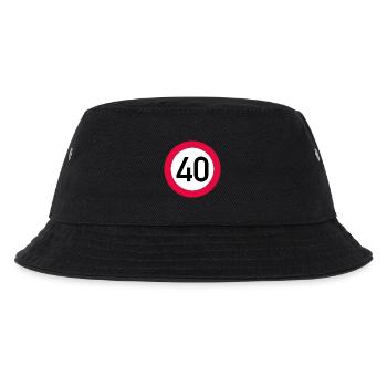 40 ans Attention ! Panneau de signalisation 40 km/h - Bob Enfant - noir - Devant