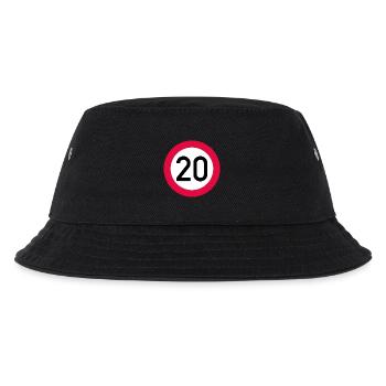20 ans Attention ! Panneau de signalisation 20 km/h - Bob Enfant - noir - Devant