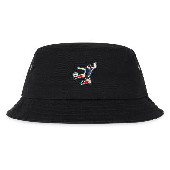 Fussballspieler - Kinder Bucket Hat - Schwarz - Vorne