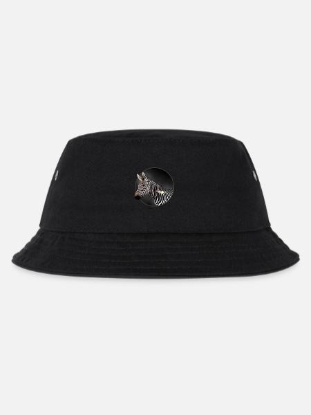 Zebra - Kinder Bucket Hat - Schwarz